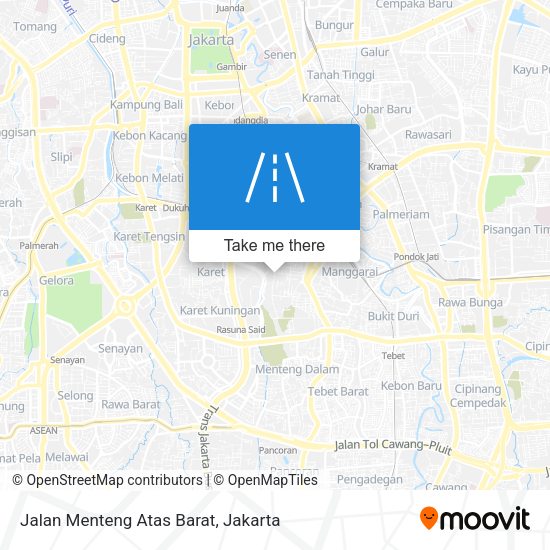 Jalan Menteng Atas Barat map