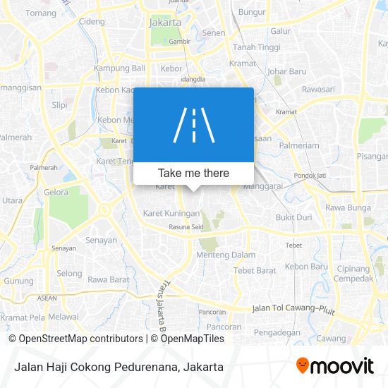 Jalan Haji Cokong Pedurenana map