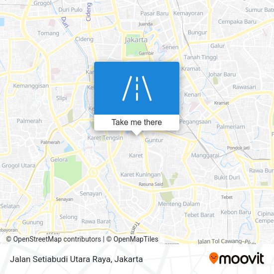 Jalan Setiabudi Utara Raya map