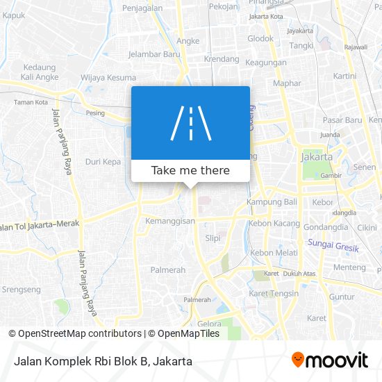 Jalan Komplek Rbi Blok B map