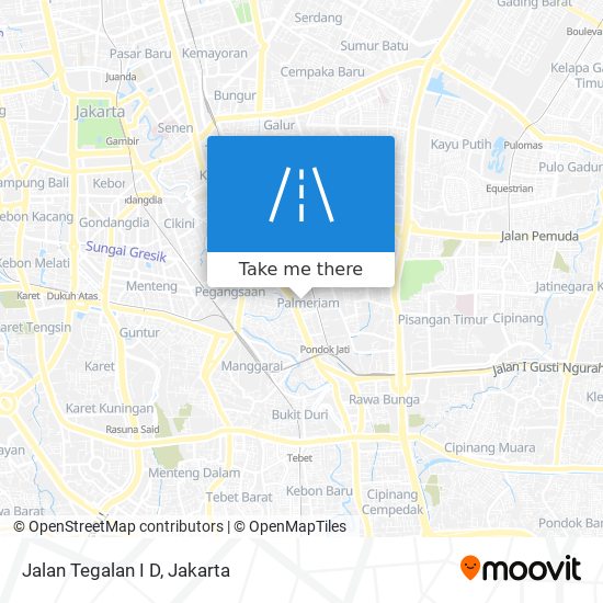 Jalan Tegalan I D map