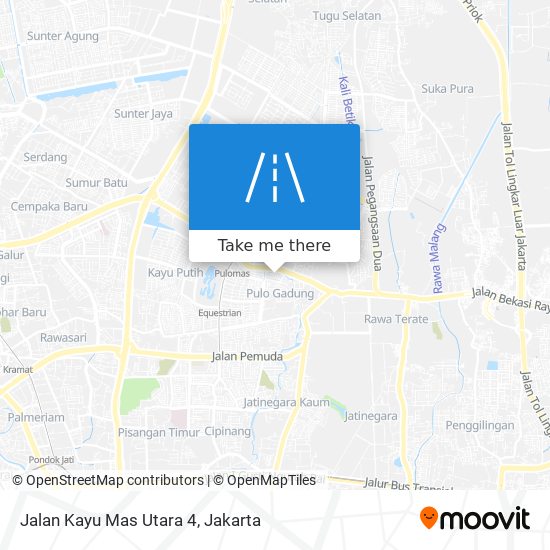 Jalan Kayu Mas Utara 4 map