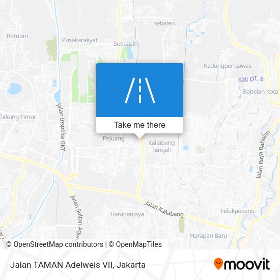 Jalan TAMAN Adelweis VII map