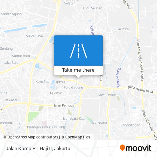 Jalan Komp PT Haji II map