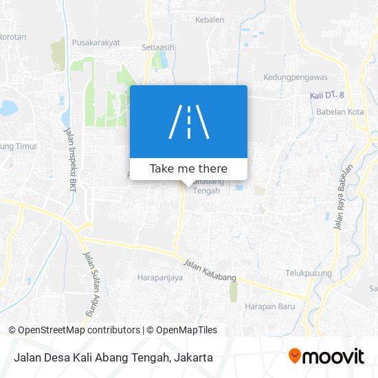 Jalan Desa Kali Abang Tengah map