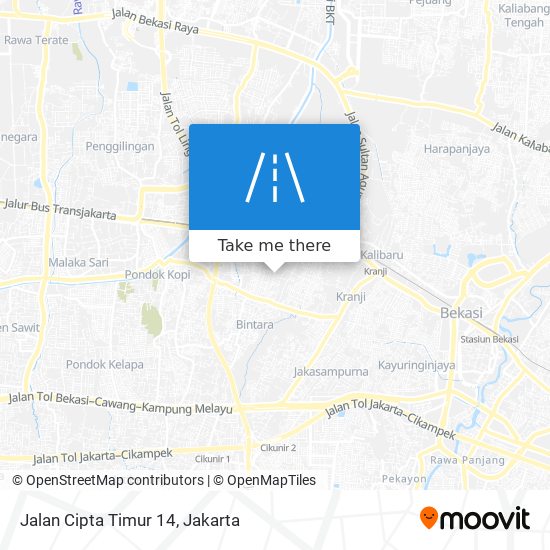 Jalan Cipta Timur 14 map