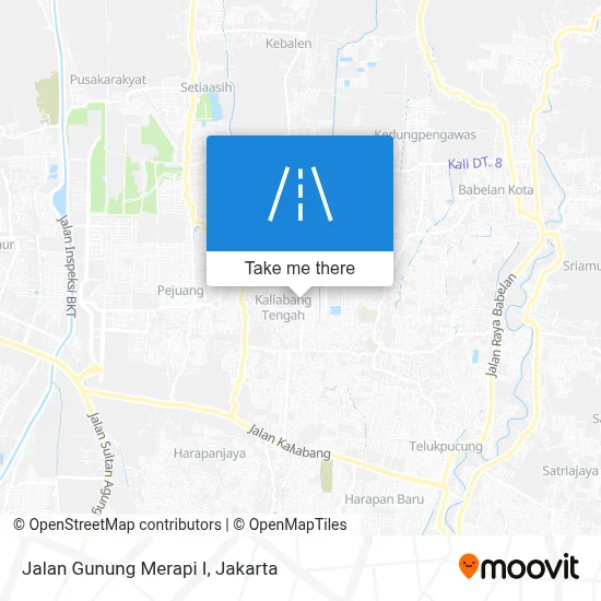 Jalan Gunung Merapi I map