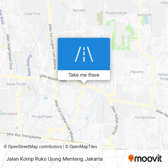 Jalan Komp Ruko Ujung Menteng map