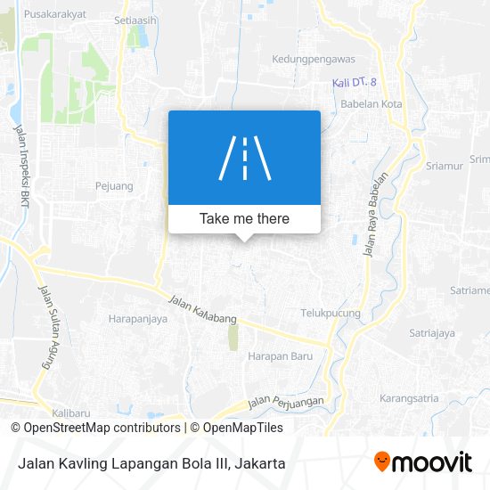 Jalan Kavling Lapangan Bola III map