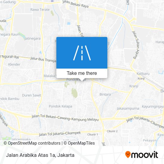 Jalan Arabika Atas 1a map