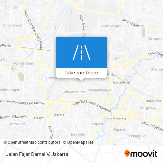 Jalan Fajar Damai V map