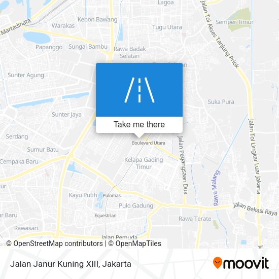 Jalan Janur Kuning XIII map