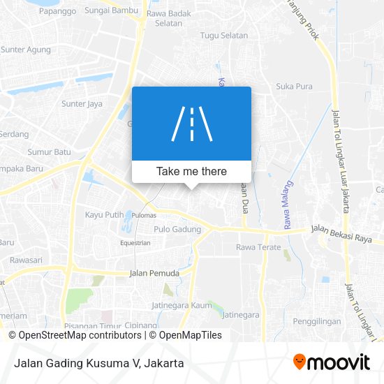 Jalan Gading Kusuma V map