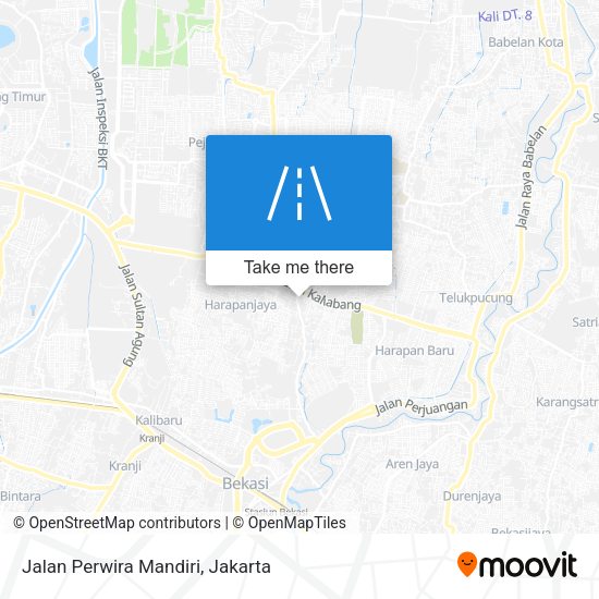 Jalan Perwira Mandiri map