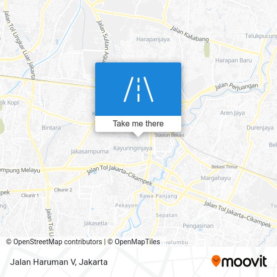 Jalan Haruman V map