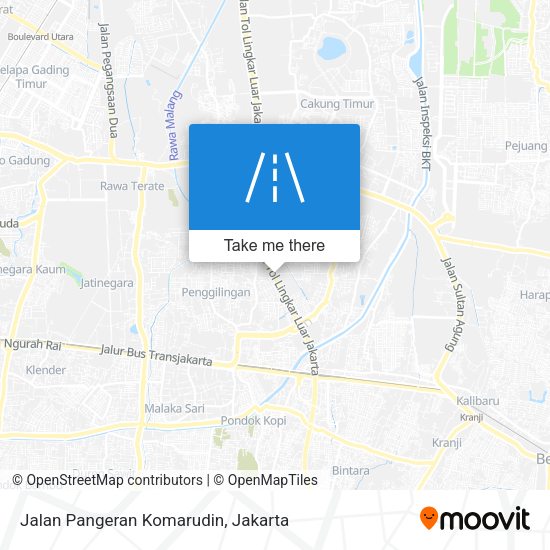 Jalan Pangeran Komarudin map