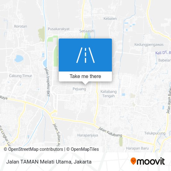 Jalan TAMAN Melati Utama map