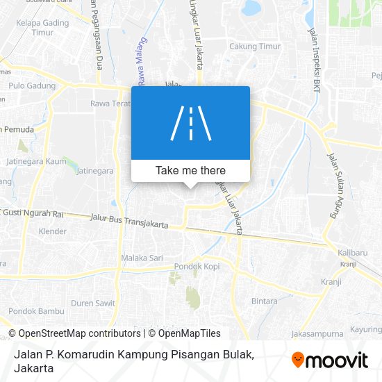 Jalan P. Komarudin Kampung Pisangan Bulak map