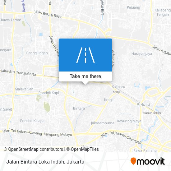 Jalan Bintara Loka Indah map
