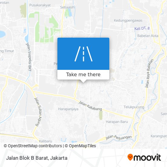 Jalan Blok B Barat map