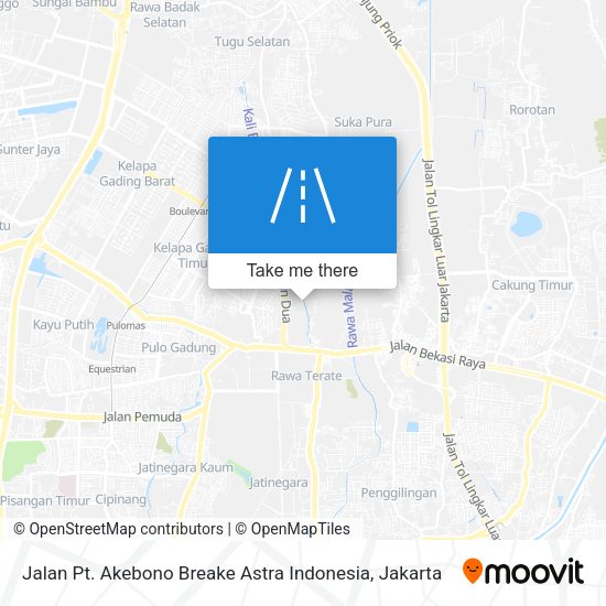 Jalan Pt. Akebono Breake Astra Indonesia map