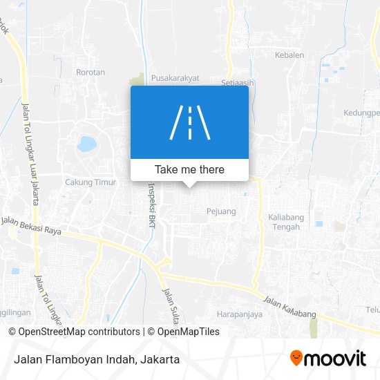 Jalan Flamboyan Indah map