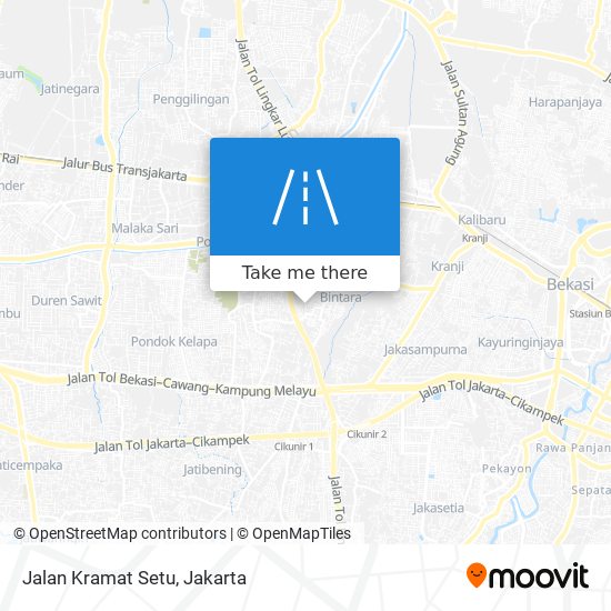 Jalan Kramat Setu map