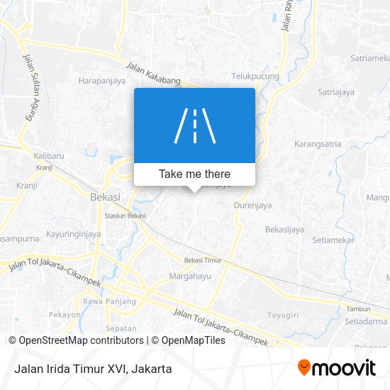 Jalan Irida Timur XVI map