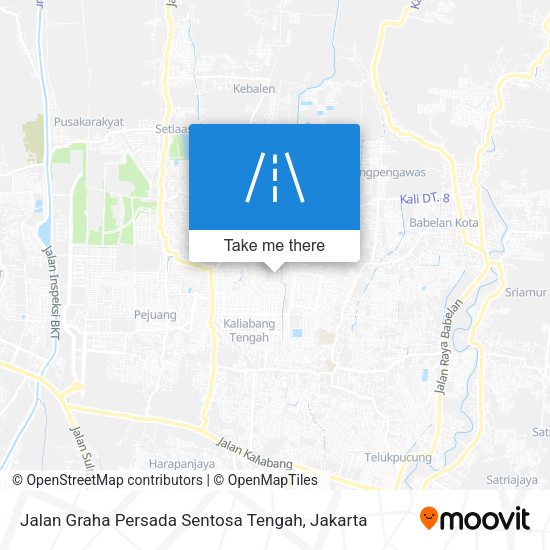 Jalan Graha Persada Sentosa Tengah map