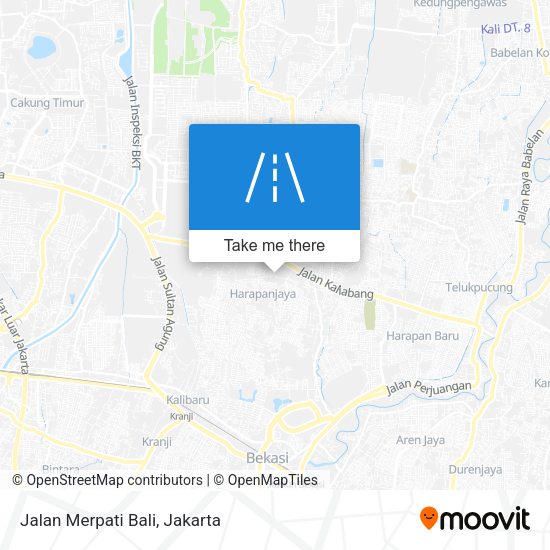 Jalan Merpati Bali map