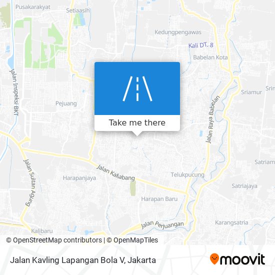 Jalan Kavling Lapangan Bola V map