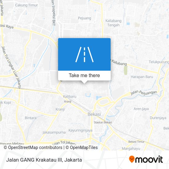 Jalan GANG Krakatau III map