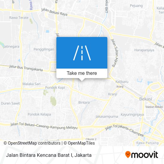 Jalan Bintara Kencana Barat I map