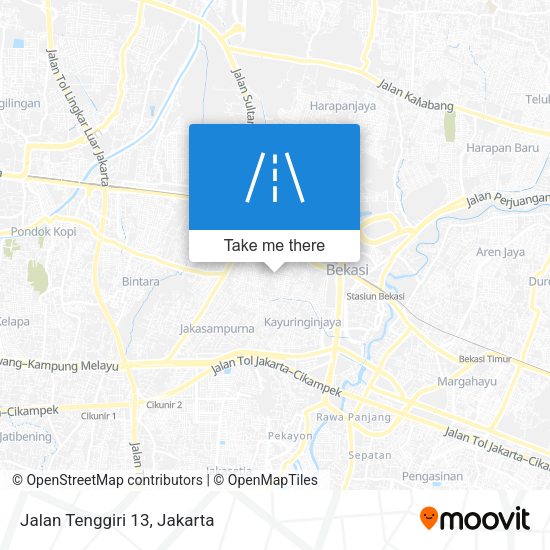 Jalan Tenggiri 13 map