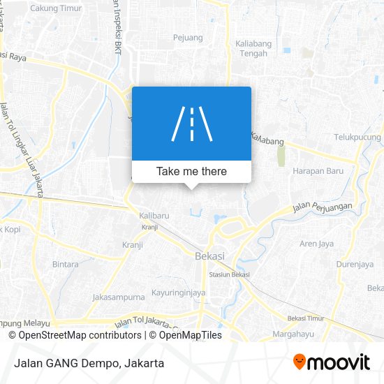 Jalan GANG Dempo map