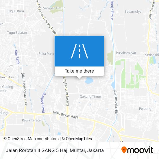 Jalan Rorotan II GANG 5 Haji Muhtar map