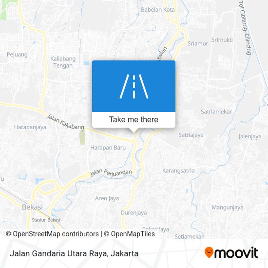 Jalan Gandaria Utara Raya map
