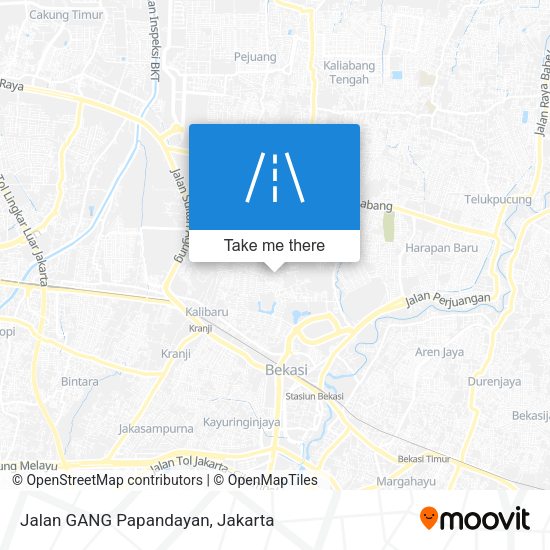 Jalan GANG Papandayan map