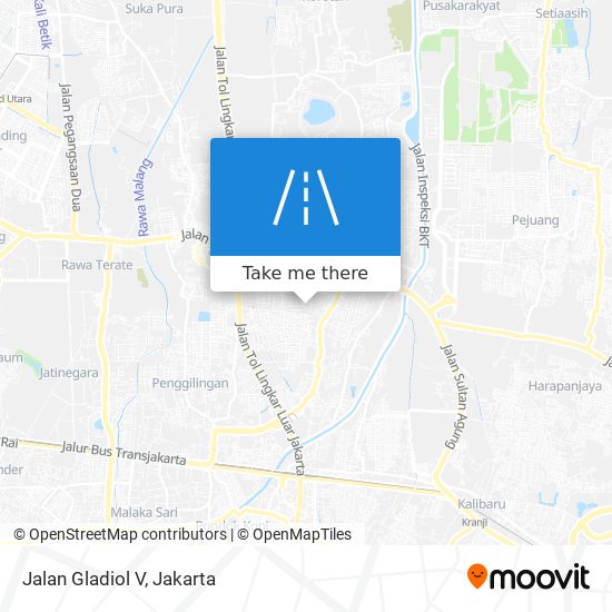 Jalan Gladiol V map