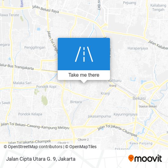 Jalan Cipta Utara G. 9 map