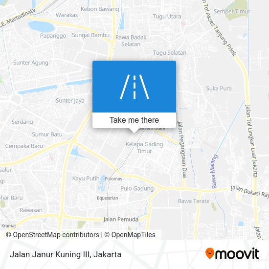 Jalan Janur Kuning III map