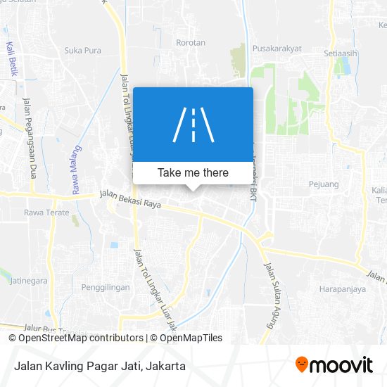 Jalan Kavling Pagar Jati map