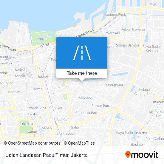 Jalan Landasan Pacu Timur map