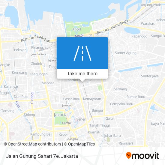 Jalan Gunung Sahari 7e map