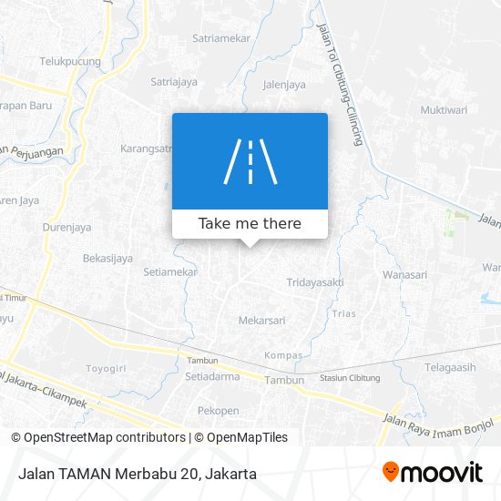 Jalan TAMAN Merbabu 20 map