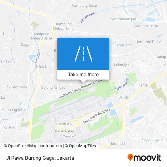 Jl Rawa Burung Gaga map