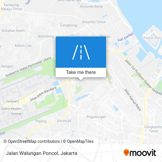 Jalan Walungan Poncol map