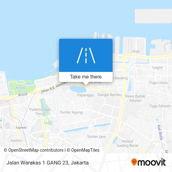 Jalan Warakas 1 GANG 23 map