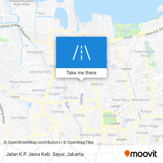 Jalan K.P. Jawa Keb. Sayur map