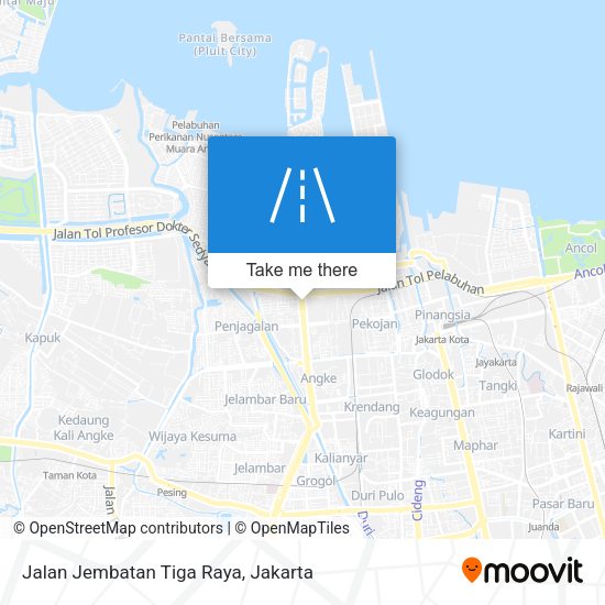 Jalan Jembatan Tiga Raya map